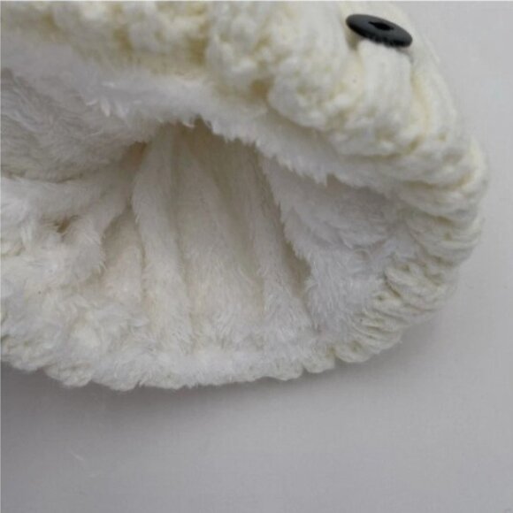 The Winter Brand Chenille SIGNATURE BEANIE & MASK in White NWT - Picture 2 of 3